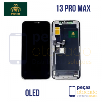 S-0800 FRONTAL IPHONE 13 PRO MAX PRETO ( SEM CI )  WE KEEP OLED
