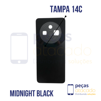 TAMPA TRASEIRA XIAOMI REDMI 14C MIDNIGHT BLACK