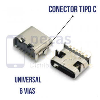 C-0071 CONECTOR DE CARGA TIPO C 6 VIAS UNIVERSAL