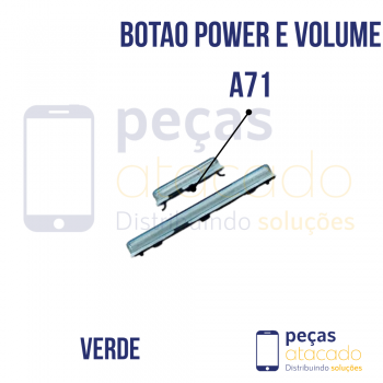 BE-0034 BOTAO EXTERNO POWER E VOLUME SAMSUNG A71 VERDE