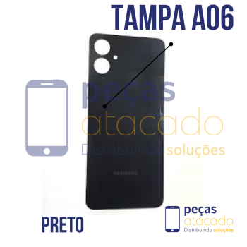 TAMPA TRASEIRA SAMSUNG A06 PRETO