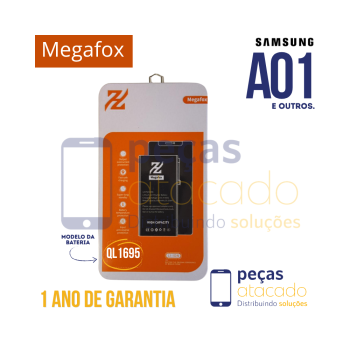 BA-0106 BATERIA MEGAFOX SAMSUNG A01 (SM-A01M) A02 CORE (QL1695) (1 ANO DE GARANTIA)