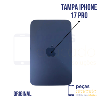 N-0247 TAMPA TRASEIRA COM SUPORTE E IMÃ IPHONE 17 PRO (A3523) AZUL ORIGINAL