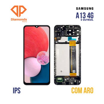 FRONTAL SAMSUNG A13 4G | M13 4G (SM-M135) COM ARO DIAMONDS IPS