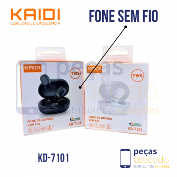 FONE DE OUVIDO KAIDI SEM FIO TWS (KD-7101)