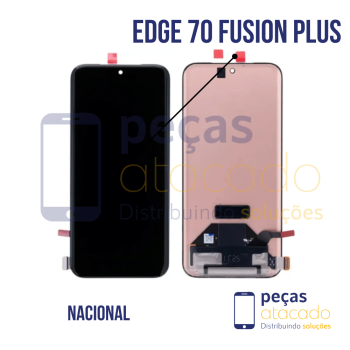 S-0467 FRONTAL MOTOROLA MOTO EDGE 70 FUSION PLUS 5G PRETO SEM ARO AMOLED NACIONAL
