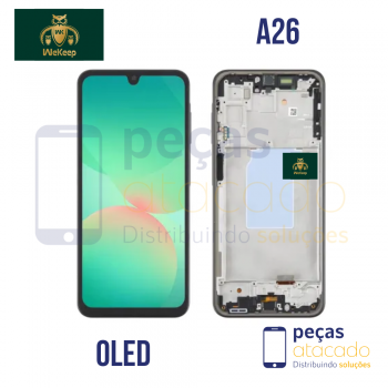 S-1008 FRONTAL SAMSUNG A26 (SM-A266) COM ARO PRETO WE KEEP OLED
