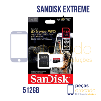 CARTAO DE MEMORIA SANDISK EXTREME PRO  512GB