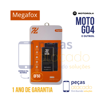 BA-0090 BATERIA MEGAFOX MOTOROLA MOTO G04 | G04S | G24 (XT2423) G34 (XT2363) (QF50) (1 ANO DE GARANTIA)