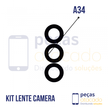 L-0105 LENTE SAMSUNG A34 (KIT 3)