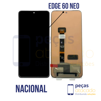 S-1283 FRONTAL MOTOROLA MOTO EDGE 60 NEO PRETO SEM ARO AMOLED NACIONAL