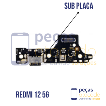 SB-0329 SUB PLACA DE CARGA XIAOMI REDMI 12 5G TURBO