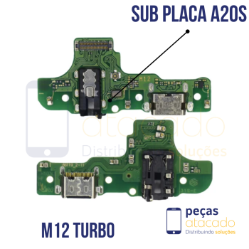 SB-0038 SUB PLACA DE CARGA SAMSUNG A20S M12 TURBO