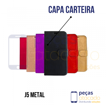 CAPA CARTEIRA SAMSUNG J5 METAL