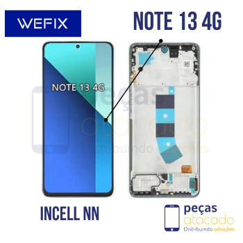 S-0130 FRONTAL XIAOMI REDMI NOTE 13 4G COM ARO PRETO INCELL NN
