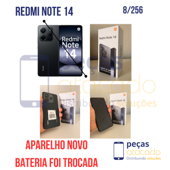 CELULAR XIAOMI REDMI NOTE 14 MIDNIGHT BLACK 8 GB RAM 256GB ROM