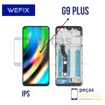 S-0078 FRONTAL MOTOROLA MOTO G9 PLUS( XT-2087) COM ARO WEFIX IPS