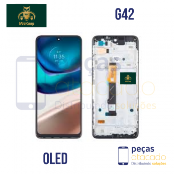 S-0376 FRONTAL MOTOROLA MOTO G42 (XT-2233) COM ARO WE KEEP OLED 1.1