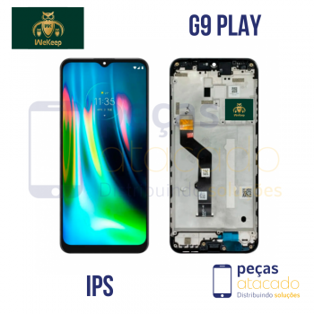 S-0791 FRONTAL MOTOROLA MOTO G9 PLAY (XT-2083) | E7 PLUS (XT-2081) COM ARO PRETO WE KEEP IPS