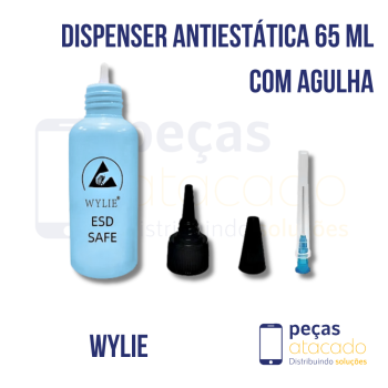 DISPENSER ANTIESTÁTICA COM AGULHA 65ML (WYLIE 876)