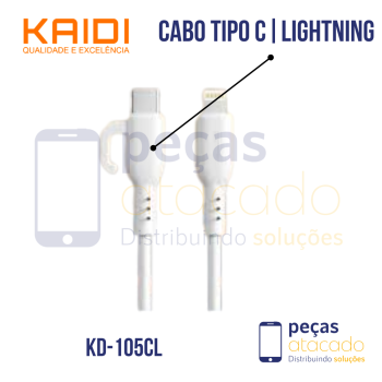 CABO KAIDI TIPOC PARA LIGHTNING (KD-105CL)