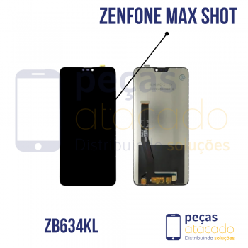 S-0966 FRONTAL ASUS ZENFONE MAX SHOT ZB634KL SEM ARO PRETA IPS