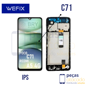 S-1112 FRONTAL XIAOMI REDMI A5 | POCO C71 COM ARO PRETO WEFIX IPS