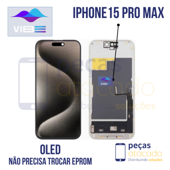 S-1216 FRONTAL IPHONE 15 PRO MAX SOFT VIBE OLED (NAO PRECISA TROCAR EPROM)