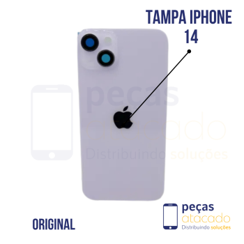 N-0243 TAMPA TRASEIRA COM SUPORTE E IMÃ IPHONE 14 (A2882) ROXO ORIGINAL