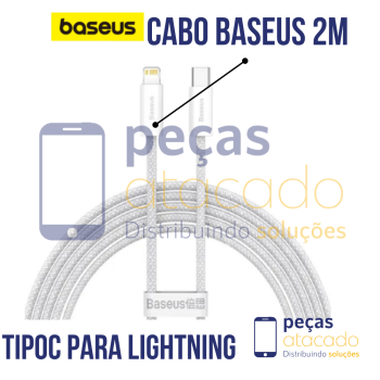 CABO BASEUS SUPERIORES 2M TIPO C PARA LIGHTNING