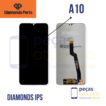 S-0763 FRONTAL SAMSUNG A10 (SM-A105) SEM ARO DIAMONDS IPS