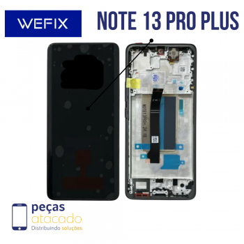 S-0032 FRONTAL XIAOMI REDMI NOTE 13 PRO PLUS COM ARO PRETO AMOLED NACIONAL WEFIX