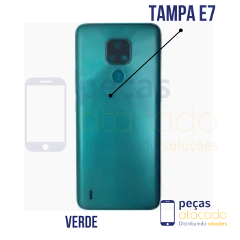 TAMPA TRASEIRA MOTOROLA E7 VERDE