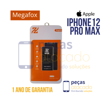 BATERIA MEGAFOX IPHONE 12 PRO MAX (NAO PRECISA TROCAR EPROM) (1 ANO DE GARANTIA)