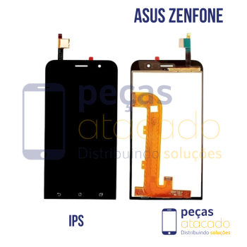 FRONTAL ASUS ZENFONE GO (ZB500KL) SEM ARO PRETO ORIGINAL CHINA IPS