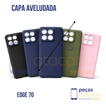 CAPA AVELUDADA MOTOROLA MOTO EDGE 70