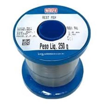 SOLDA ESTANHO CARRETEL 125g (PONTO DE FUSAO 183 GRAUS) BEST AZUL 1mm