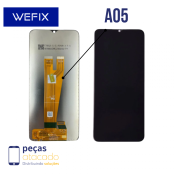 S-0337 FRONTAL SAMSUNG A05 (A055)SEM ARO PRETO WEFIX IPS