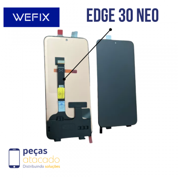 S-0739 FRONTAL MOTOROLA MOTO EDGE 30 NEO  | XT2245 SEM ARO PRETO OLED WEFIX
