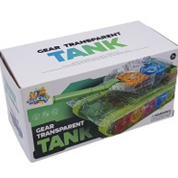 BRINQ TANQUE A PILHA TRANSPARENTE TK-AB4779