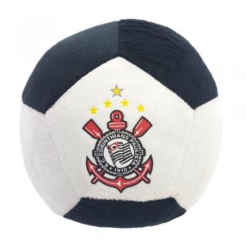 BRINQ BOLA PELUCIA C/CHOCALHO CORINTHIANS