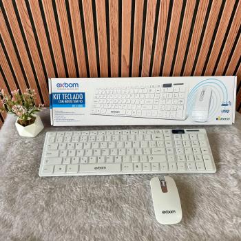 TECLADO S/FIO EXBOM BK-S1000