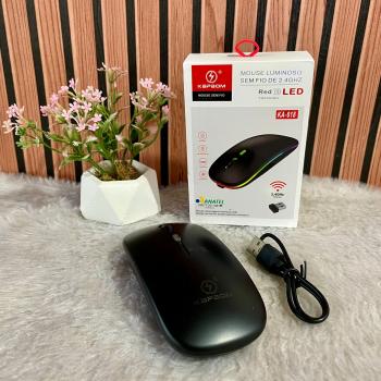 MOUSE KAPBOM S/FIO RECARREGAVEL KA-618