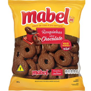 Biscoito rosquinhas chocolate mabel 300g