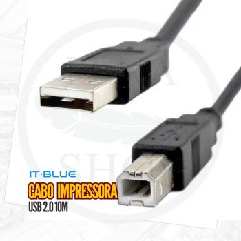 Cabo impressora 2.0 USB 10m LE-902-10M
