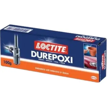 Durepoxi 100g cinza Loctite massa epoxi caixa cinza