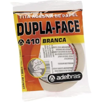 Fita Dupla Face 12mmx300cm papel 410 Adelbras