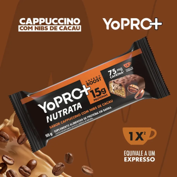 Barra Nutrata 15g proteina Whey Yopro Cappuccino