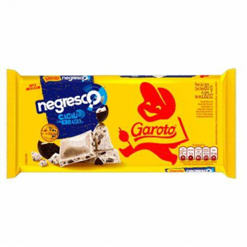 Barra chocolate Negresco Garoto 80g