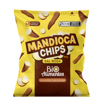 Mandioca Chips Sal rosa 50g